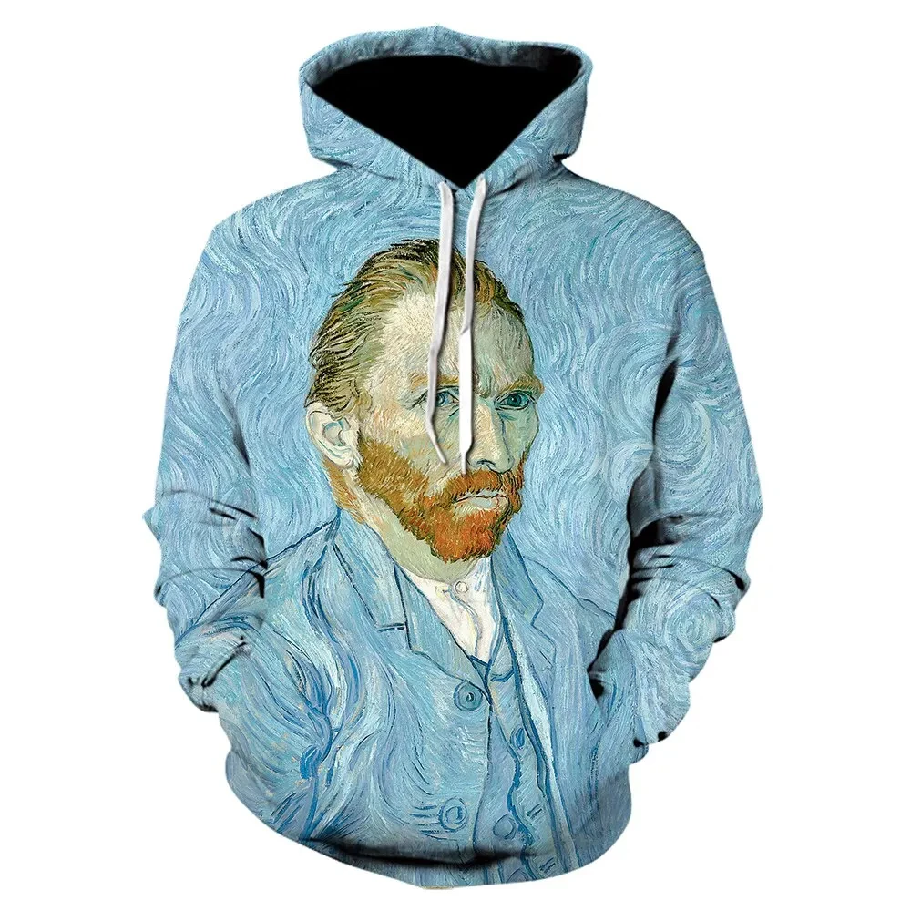 thumbnail image 1 of Sudadera con capucha con estampado 3D de pintura al óleo de Van Gogh con noche estrellada para mujeres y hombres, sudaderas holgadas de gran tamaño para hombres, sudaderas para hombres, 1 of 5