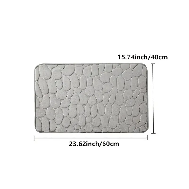 Foot Mat Coral Fleece Floor Mat Household Memory Foam Embroidered Bathroom Thickened Absorbent Floor Door floor mat door mat