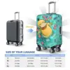 Game Pokemon Psyduck Printed Suitcase Cover Vacation Business Useful Luggage Supplies Protection 6