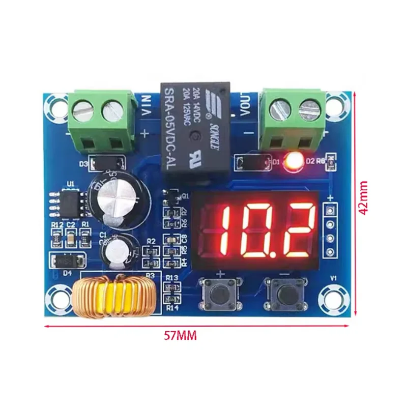 XH-M609 저전압 차단 스위치 12V 24V 36V 디지털 LED 디스플레이 과방전 보호 기능(12-36V 리튬 배터리용)