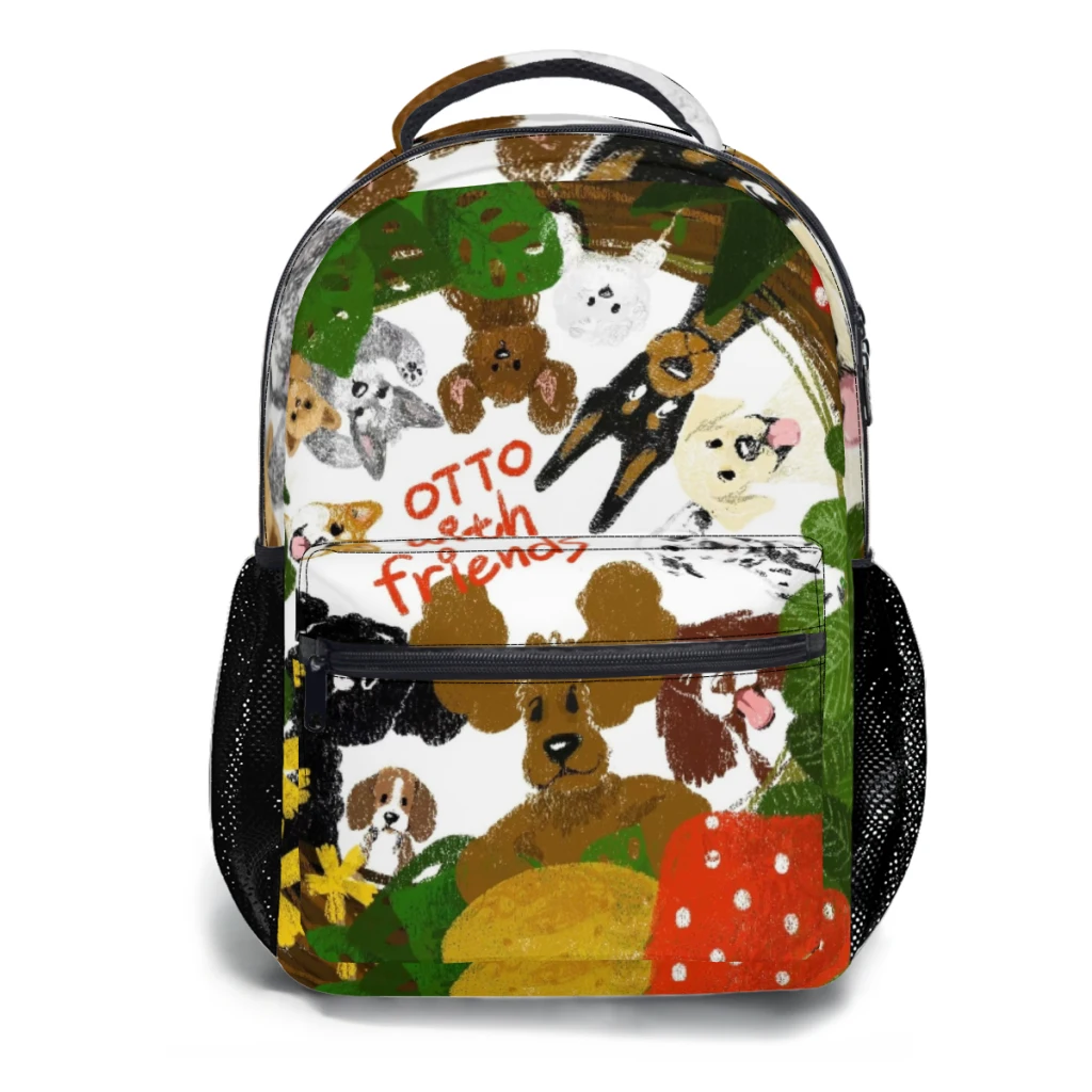 cute dog Schoolbag For boys Large Capacity Student Backpack Cartoon High School Student Backpack