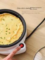 220V Household Electric Crepe Maker Home Non-stick Egg Frying Pan for Breakfast Electric Fried Steak Machine 2