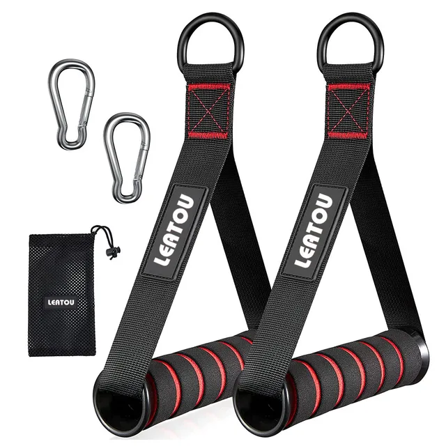 Heavy-Duty D-Ring Gym Handles 1