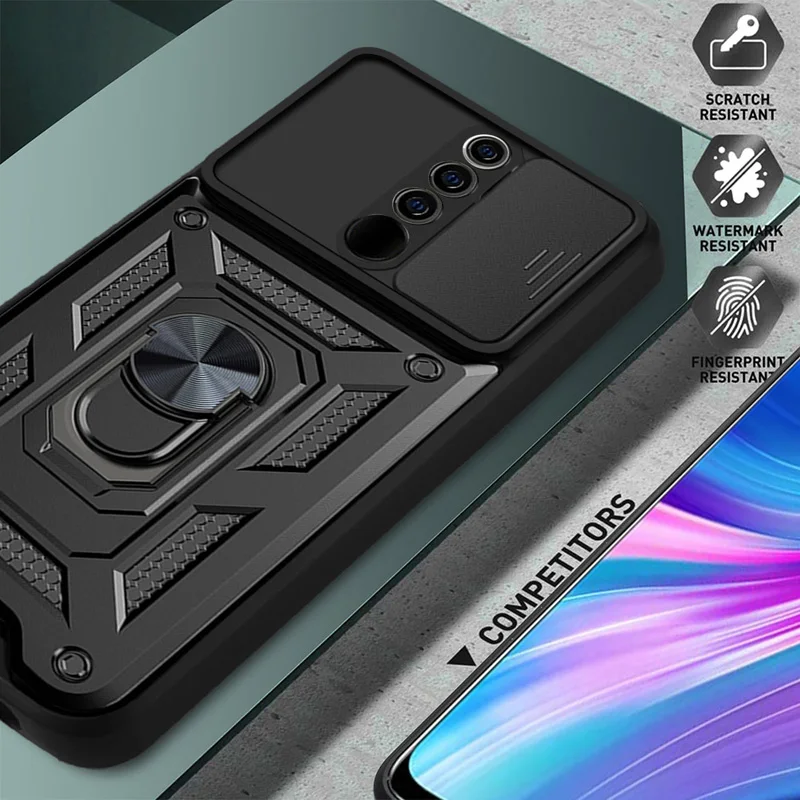 Shockproof Armor Case with Car Holder & Camera Lens Protection
