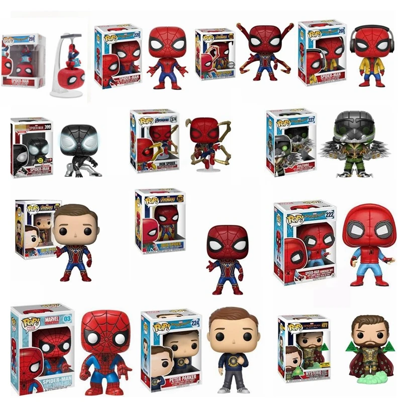 thumbnail image 2 of FUNKO POP Marvel Spider-Man Homecoming 220# 287# 259# 399# Figuras de acción de PVC Figuras de vinilo coleccionables Juguetes para niños, 2 of 5