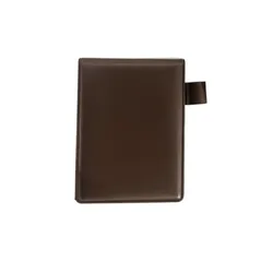 Compact Retro PU Leather Notepad - Solid Color Diary Book with Blank Pages (01)