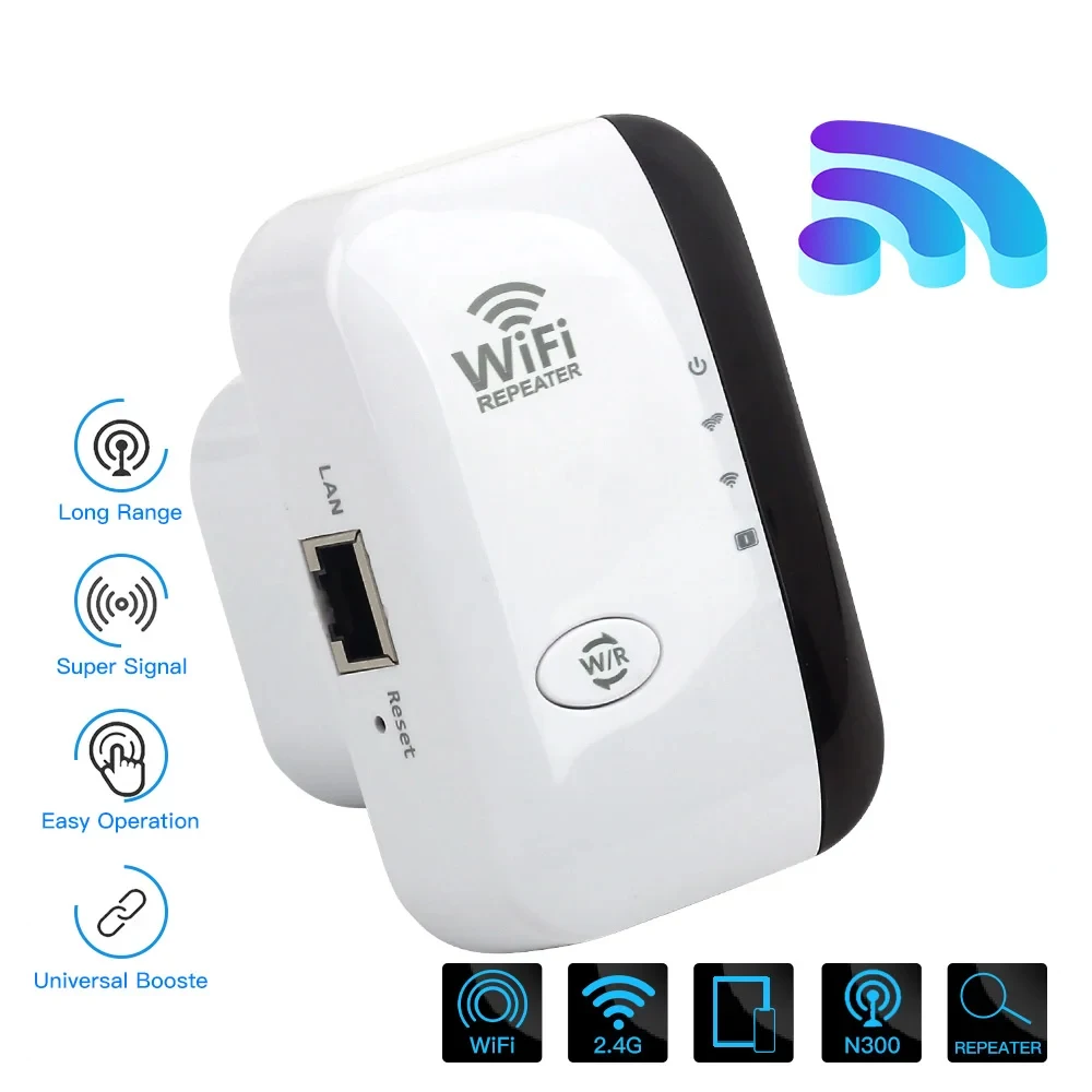 

Wireless WiFi Repeater 300Mbps 2.4Ghz Repeater Network Expander Range 802.11N/B/G Wireless WiFi Repeater Booster Repetidor