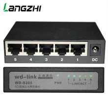 

5-port network switch iron box 10/100Mbps rj45 Industrial grade CP/Printer/Camera/ TV