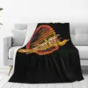 Vancouver Hockey - Retro Canucks Skate Blanket Fleece Warm Sofa Throw Blankets For Couch Bedding Office Throws Bedspread Quilt 6