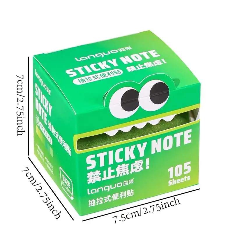 105 Fogli di Note Adesive Trasparenti Sfumate con Design Estraibile, Blocco Note Kawaii Carino e Traslucido per Scrittura Fluida - immagine 6