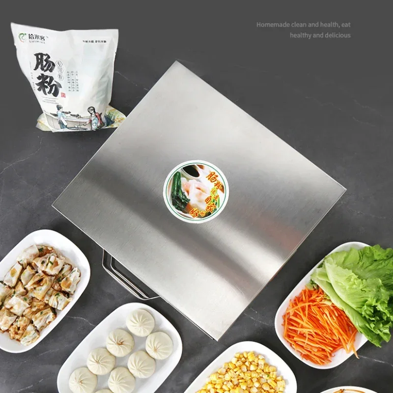 Drawer Type Mini Steaming Pan Vermicelli Roll Steaming Oven 3 Trays 2-Layer Small Household Rice Noodles Machine