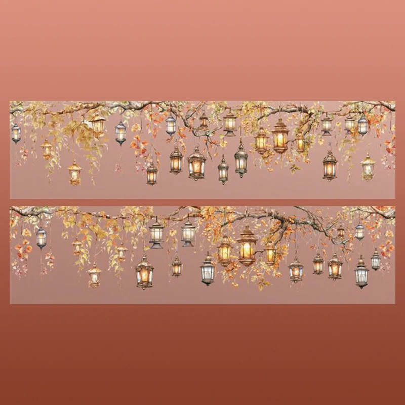 Mr. Papier, 6 Stile, Beleuchtung Thema Shell Licht Haustier Band, lange Aufkleber DIY Collage Dekoration hand gefertigtes Material – Detail 10