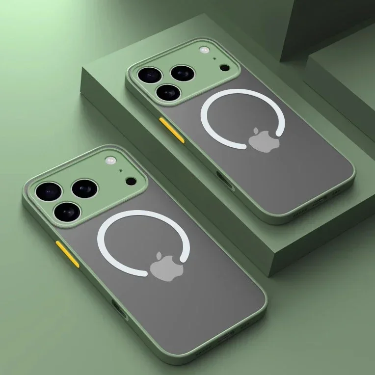 Luxury Matte Magnetic Phone Case with Magsafe Wireless Charging Compatibility