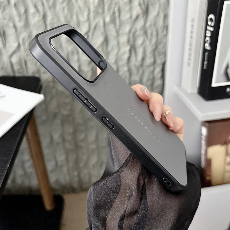 Premium PU Leather Case with Soft TPU Edge - Ultra Thin Cover