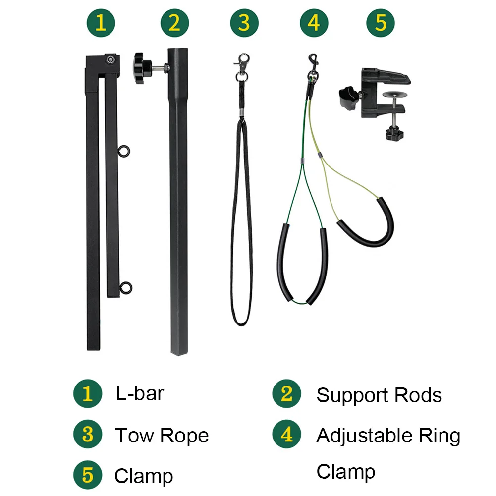 Dog Shower Stand with Restraint Rope Suspender Grooming Table Arm Support Telescopic Pet Grooming Stand with Sling for Bath Desk