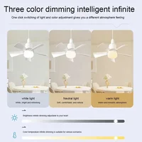Household detachable fan blades, small fan, restaurant bedroom, intelligent remote control ceiling fan, wind and light adjustmen 2