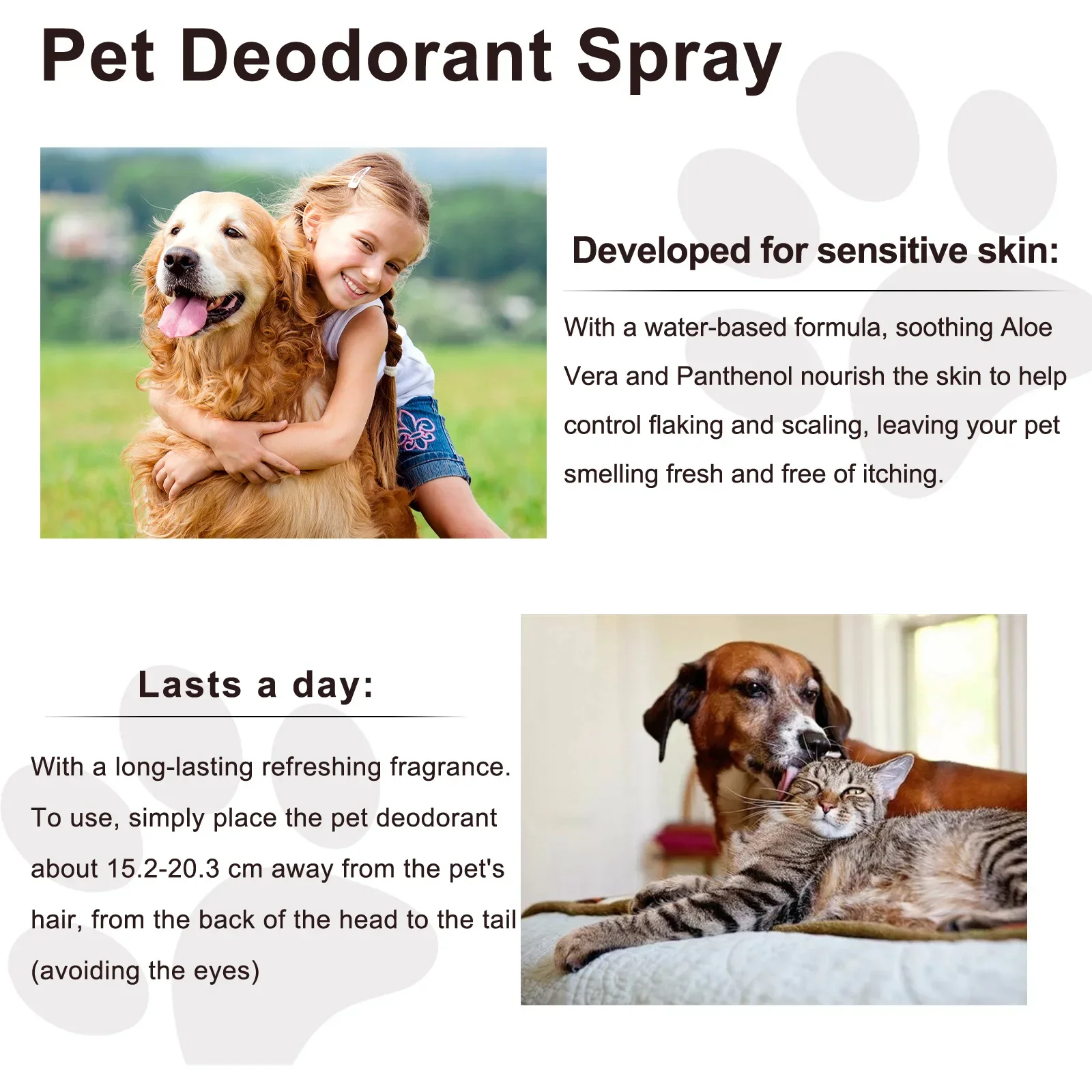 Pet Deodorant Spray Dog Cat Body Odor Feces Cleaning Deodorant Indoor Fresh