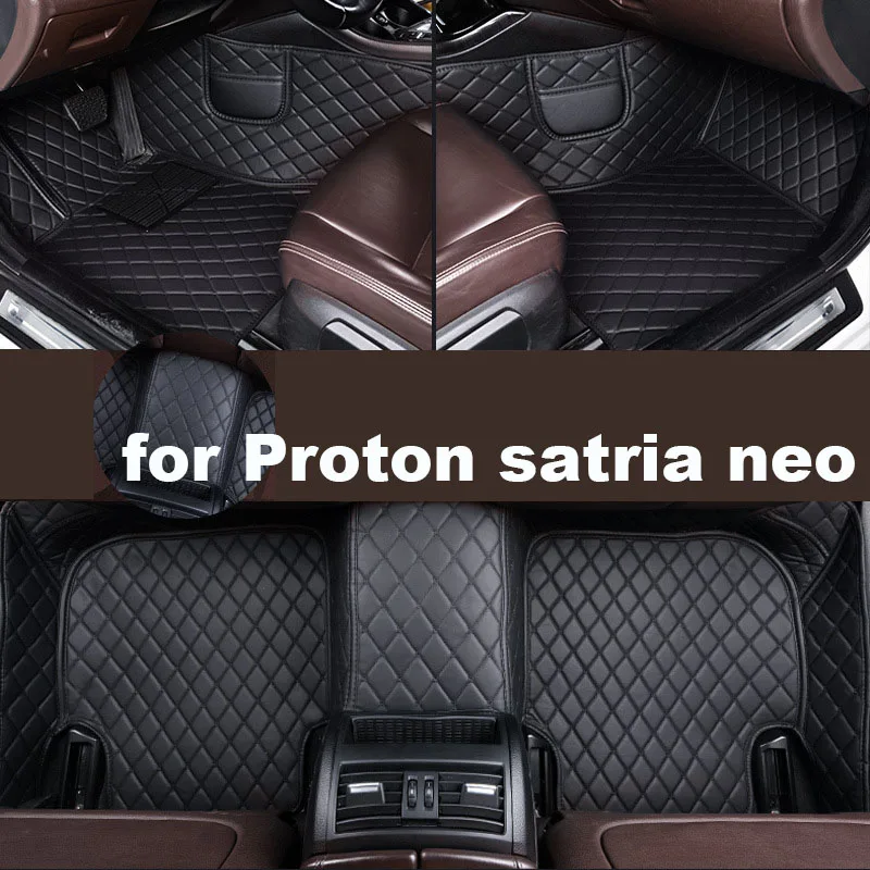 

Autohome Car Floor Mats For Proton Satria Neo 2007-2015 Year Upgraded Version Foot Coche Accessories Carpetscustomized