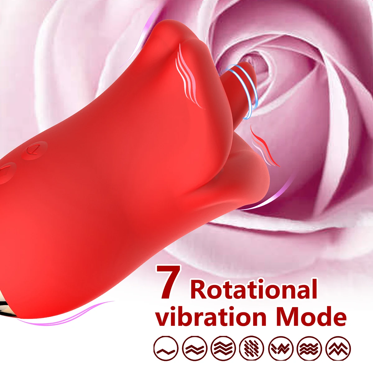 Rose Tongue Licking Vibrator Female Nipple Clit Stimulator Vibrating Thrusting Dildo Clitoris Sucking Orgasm S_voghion.com