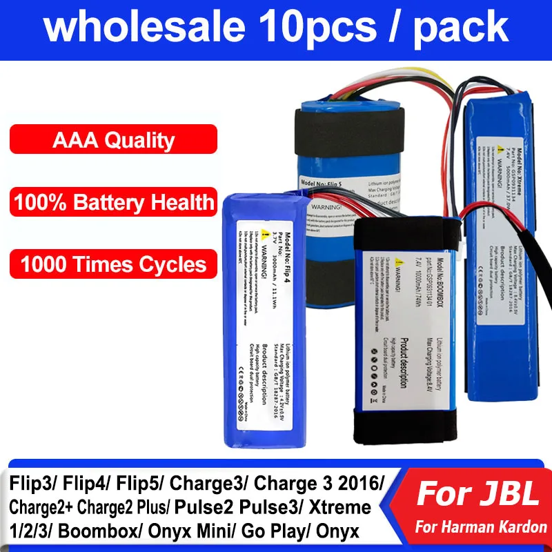 2023 Batteria Per Jbl Flip Charge Xtreme 1 2 3 4 5 Per Harman Kardon Onyx Mini Go Play Altoparlante Bateria Xtreme1 Xtreme2 Charge3