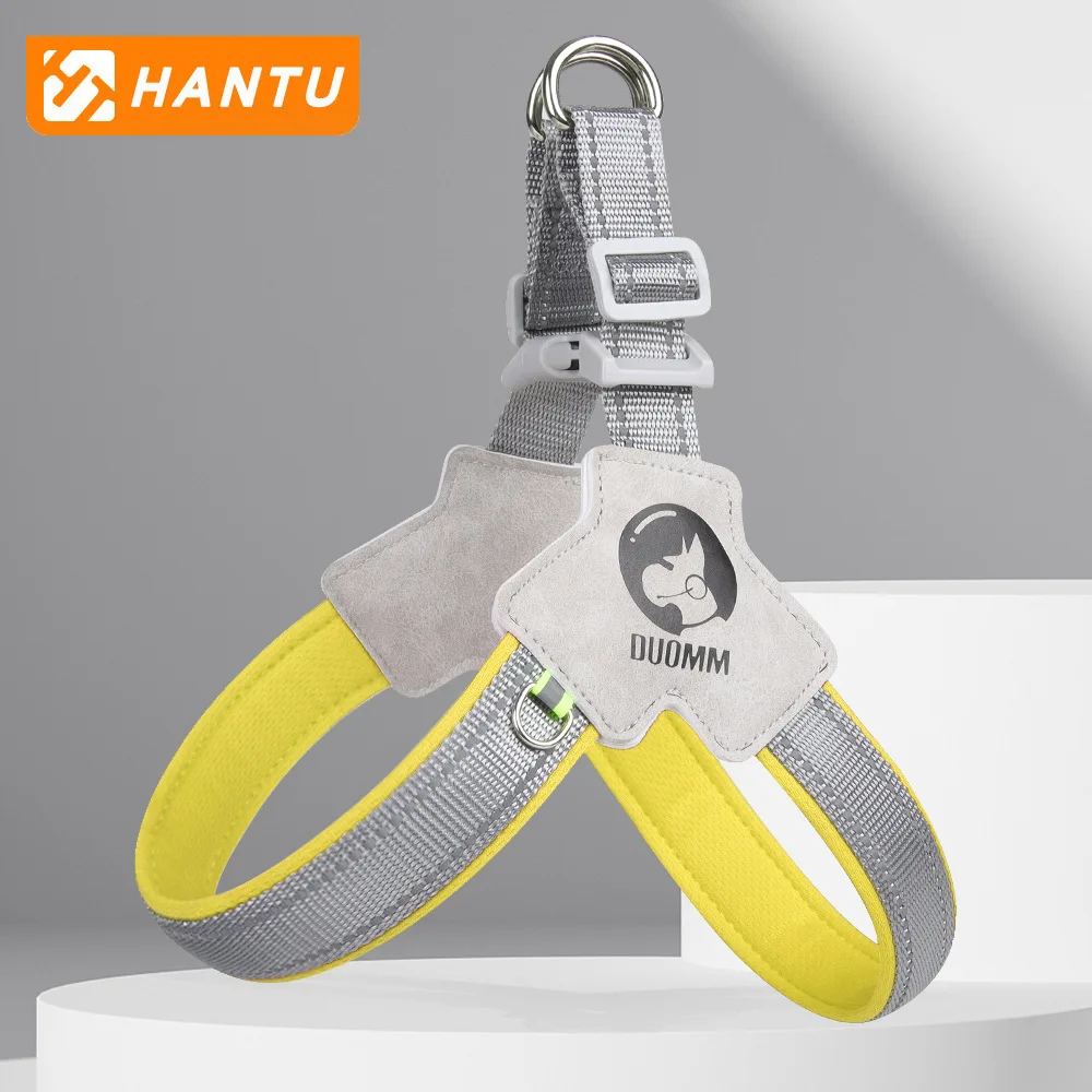 

New Saddle Style Pet Chest Strap with Breathable Reflective Dog Traction Rope