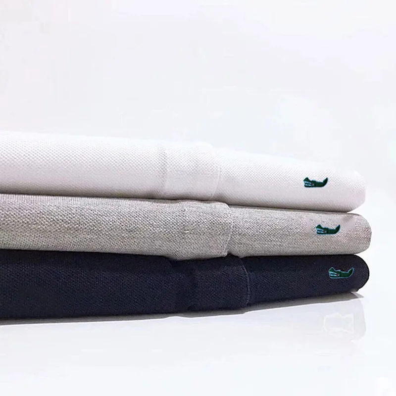 

Men's 100% Cotton Fashion Sportswear High Quality New-Design Men's Polos Shirts Long Sleeve Casual Polos Lapel T-Shirt Tops
