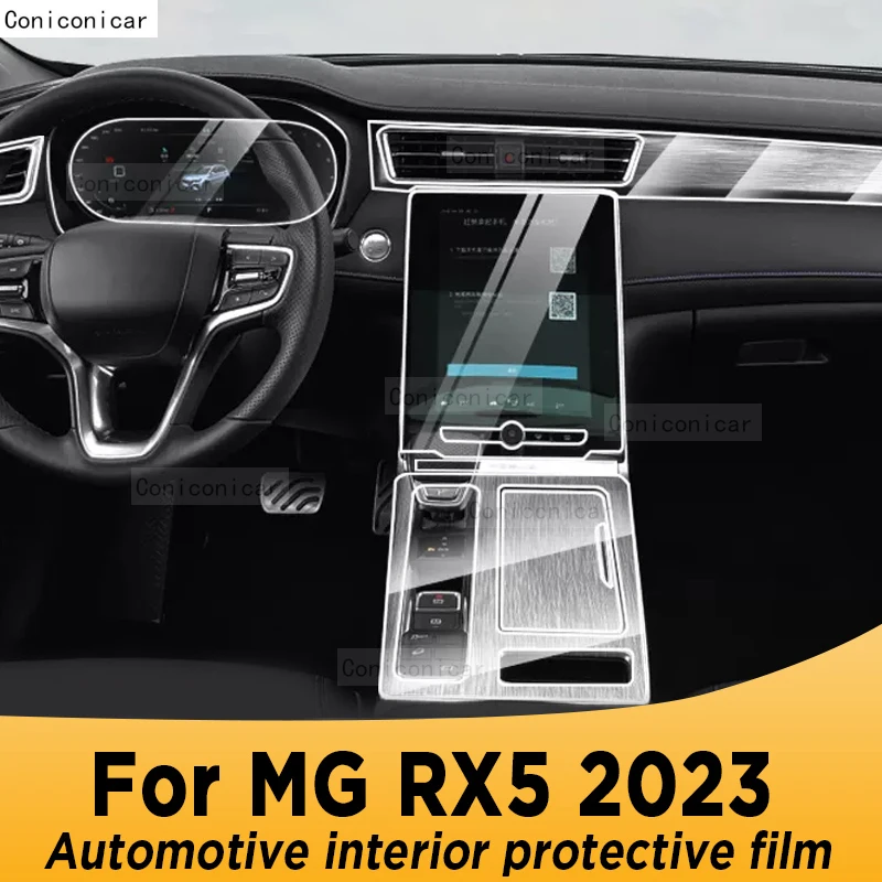 

For MG RX5 2023 Gearbox Panel Navigation Automotive Interior Screen TPU Protective Film Cover Anti-Scratch Sticker Accessorie