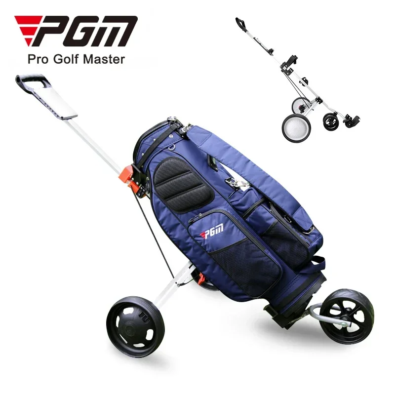 PGM Professional Folding Golf Trolley Outdoor Sports Travel Airport Baggage Check Carrier Cart Stroller Golf Pitch Tool Supplies