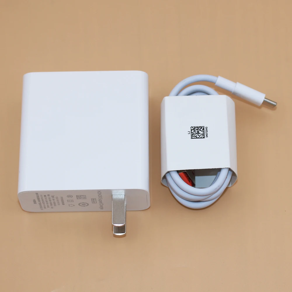 Chargeur Rapide USB-C 66W SuperCharge - Compatible Huawei Et Honor - Bloc + Câble 1m - Charge Rapide Et Sûre