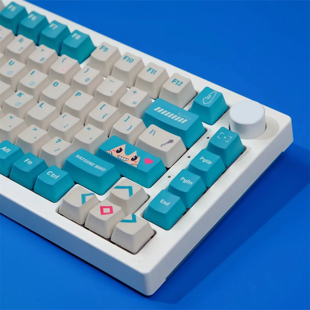 Pbt Dye-subbed Princesa Tecla Caps de Teclado 123 Teclas Grupo Virtual Singer Princesa Perfil Oem Keychron k2 65 75 Anne Gh60 Gk64 Poker - Imagem 5
