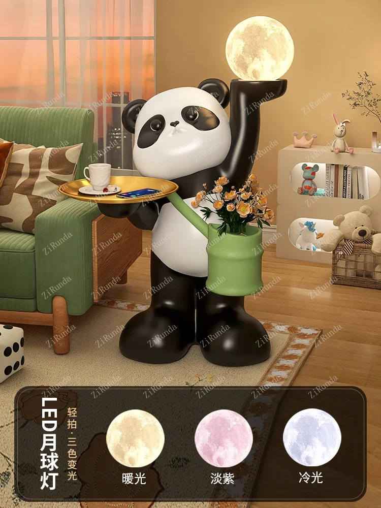 ~Panda Sofa Side Table Side Cabinet Living Room Piece Bedroom Bedside Table Cartoon Creative Small Coffee