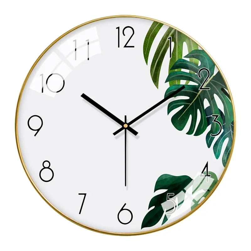 

Home Wall Saati Bedroom Creative Modern Room Living Silent Nordic Decor Clock Clocks Gold Duvar Watch