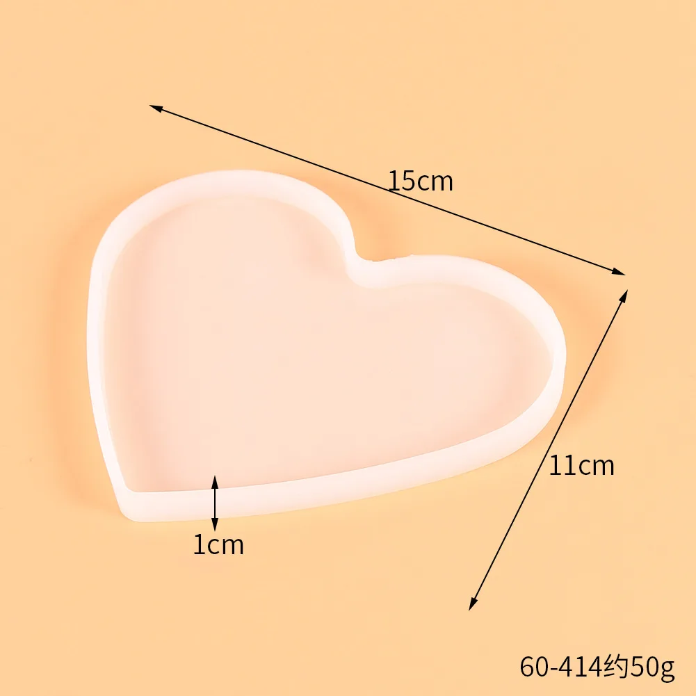 Moule en silicone en forme de coeur - 15cm