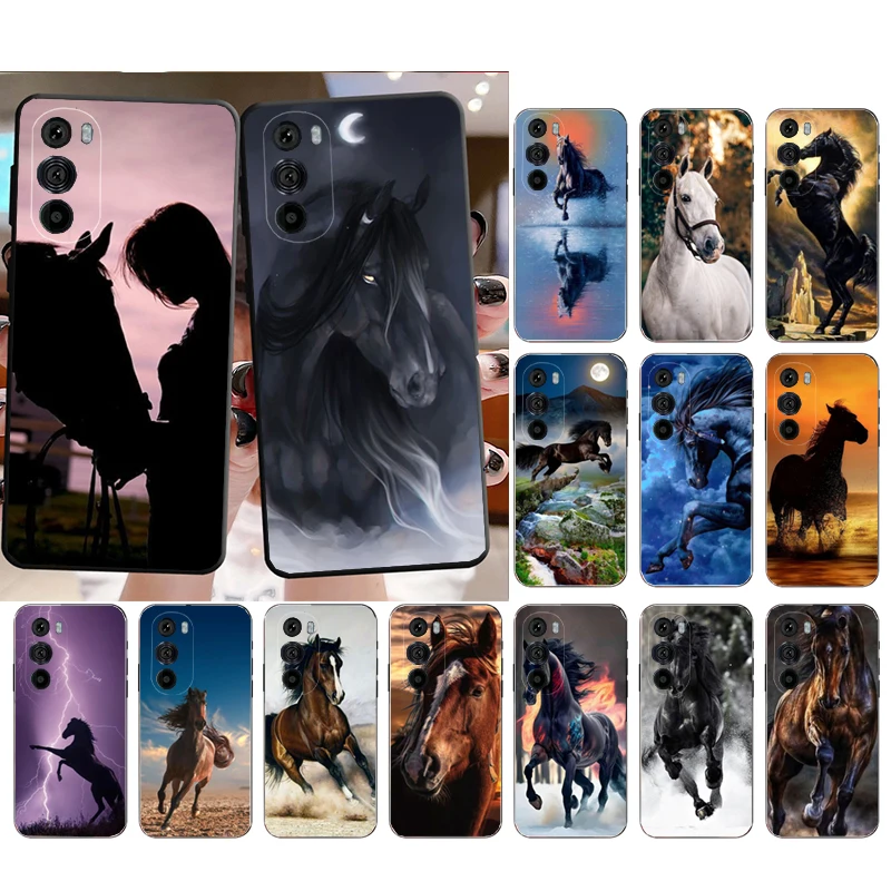 

Horse Phone Case for Moto E32 E32S E20 E40 E7 Plus Edge 40 30 Ultra Neo 20 lite G13 G9Plus GPure GStylus