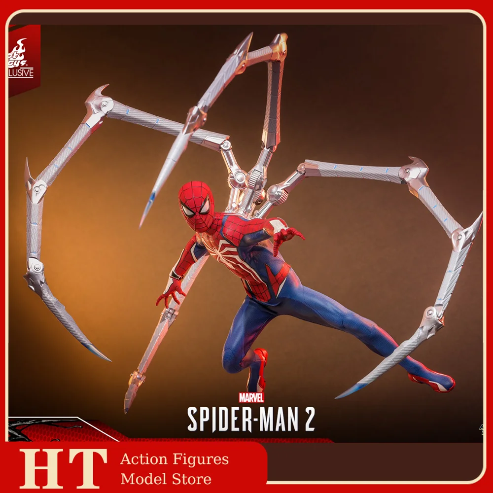Hottoys VGM54 마블 남성 솔저 스파이더맨 2 피터 파커 풀 세트 모델, 12 인치 액션 피규어, 이동식 아트 컬렉션, 1/6 체중계