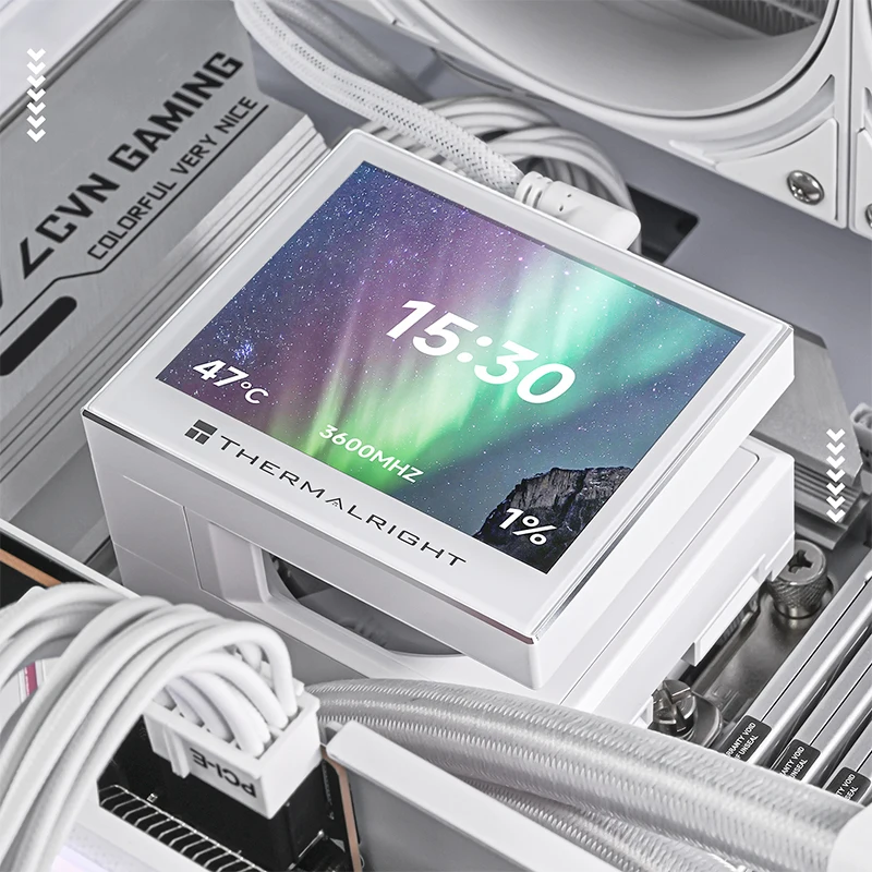 Thermalright Stream Vision 360 WHITE 一体型水冷ヒートシンク SV 360