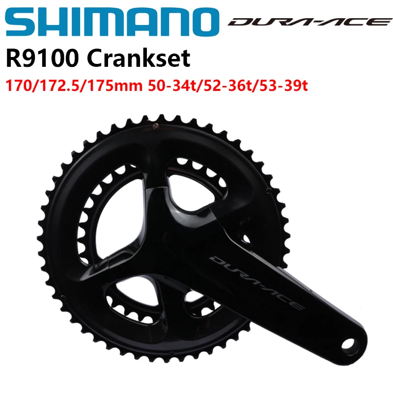 Shimano Dura-Ace R9100 Guarnitura 2X11S Hollowtech Ii Per Guarnitura Bici Da Strada 170/172.5/175Mm 50-34T/52-36T/53-39T Originale