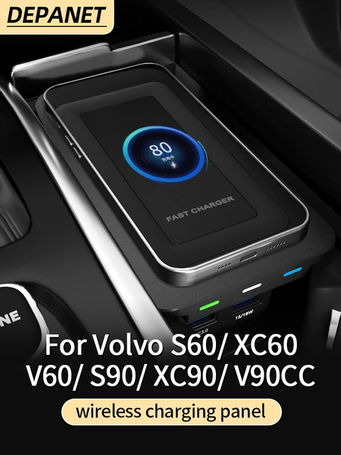 ボルボS60/xc60 v60/s90/xc90/v90cc用のワイヤレスチャージャー,インテリアアクセサリー AliExpress