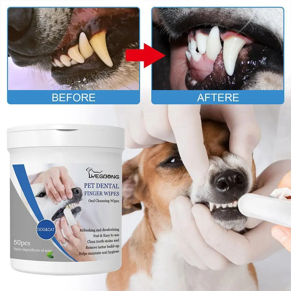 

Pet Teeth Cleaning Finger Wipes For Dogs To Remove Bad Breath Tartar Yellow Cleaning Oral Care Items Disposable Grooming To P9I3