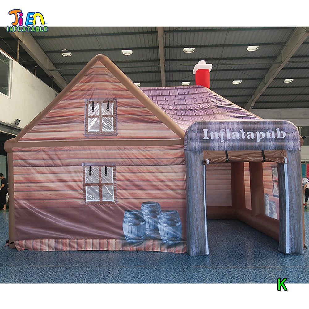 

ddu free door shipping 6*4*4mH inflatable bar tent, cheap irish pub tent, portable irish pub tent inflatable inn