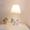 Cute Children's Room Table Lamps Pink Blue Unicorn Lamp LED Modern Warm Princess Room Baby Room Girl Bedroom Bedside Table Light 3
