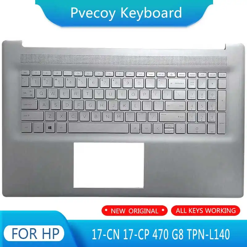 

Новинка, для HP 17-CN 17-CP 470 G8, эргономичная клавиатура для ноутбука, английская версия, верхняя крышка