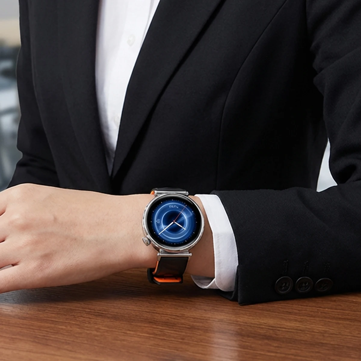Sporty 18mm Silicone Smartwatch Replacement Band Bracelet, 41mm Wristband Accessory