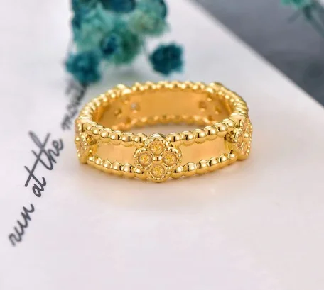 

trendy jewelry au750 gold rings for women 18k gold no demolding rings gold finger rings leaf rings