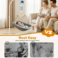 Contrôleur de balançoire électrique réglable à 9 niveaux pour bébé, contrôleur à bascule suspendu avec minuterie réglable pour berceaux à ressort oscillants 6