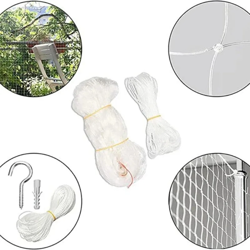 Pet Protective Cover Cat Net Floating Window Mesh Plastic Nylon Steel Wire Grid Garden Balcony Safety Fall Prevention Netting