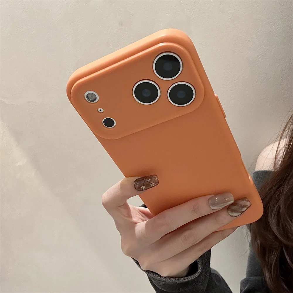Ultra Thin Silicone Matte Soft Phone Case with Air Lens Protection and Shockproof Cover
