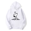 American Cartoon Comics Snoopy Hoodie Women Man Pullover Tops Spring Autumn Men  2024 New Casual Couple Sweatshirt Clothing 2