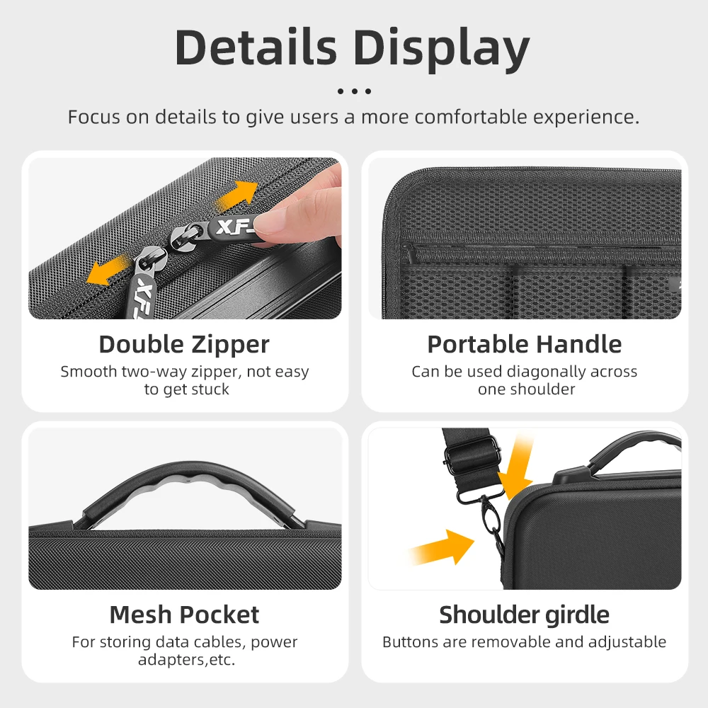 Durable Drop-resistant Hard Shell Handbag for Photography Accessories