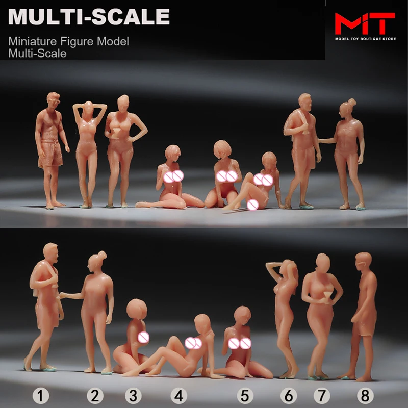 Figurines Miniatures Fille En Bikini Assise 1/18 1/16 1/12 - Pour Décoration Voitures Diorama